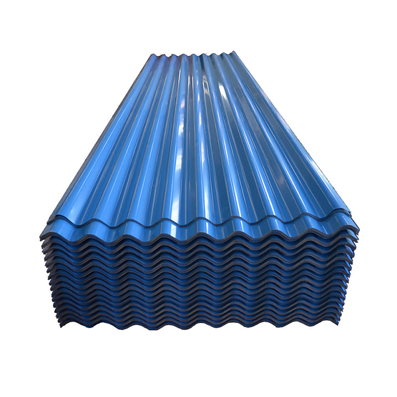 Blue Corrugated prepainted Gi roofing Sheet for Afrcia